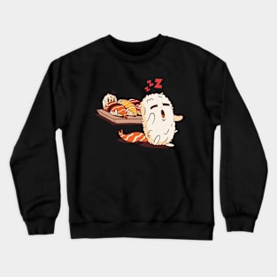 Cute Sushi Sleepwalking Crewneck Sweatshirt